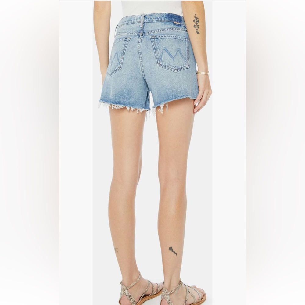NWOT MOTHER The Skipper Short N Long Fray Shorts (Leap at the Chance), Size: 32 - Picture 2 of 13